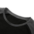 thumbnail image 7 of Men's 3/4 Sleeve Shirts Crew Neck Baseball T Shirts Casual Moisture Wicking Athletic Raglan Tops Black XL, 7 of 7