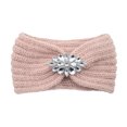 thumbnail image 3 of Xihbxyly Diadema de Punto para Mujer, Diseño de Turbante de Lana Cálida, Elegante Detalle de Nudo de Diamantes de Imitación, Estilo Bohemio Invernal, Estilo Urbano Informal, Versátil para Fiestas, Bo, 3 of 3