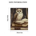 thumbnail image 3 of ERAPDAUR  Vintage Owl Magic Canvas Wall Art - Retro Owl Book Magic Animal Artwork, Qwl Wall Decor Gifts for Kids Room Living Room Bedroom Office Home 12x16 in, 3 of 5