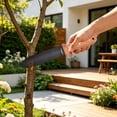 thumbnail image 4 of Portable Outdoor Multi-Function Hand Trowel with Serrated Edge, Depth Scale & Pruning Notch for Gardening, Camping, Hiking, and Survival Tasks, 4 of 5