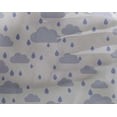 thumbnail image 4 of oneOone Georgette Viscose Fabric Raindrop & Clouds Nature Print Sewing Fabric BTY 42 Inch Wide, 4 of 4