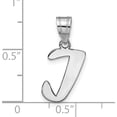 thumbnail image 4 of 14K White Gold 14Kw Polished Script Letter I Initial Pendant - Jbsp, 4 of 5