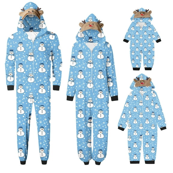 Sokhug Christmas Pajamas for Family Matching Cute Long Sleeve Couples Soft Sleepwear One Piece Funny Christmas Pjs Sets
