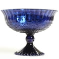 thumbnail image 2 of Koyal Wholesale 7-Inch Navy Blue Glass Compote Bowl Pedestal Flower Bowl Centerpiece, 2 of 5