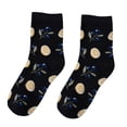 thumbnail image 1 of Sonducket 1 par de calcetines medias de algodón de dibujos animados calcetines de punto unisex medias deportivas elásticas Medias Limón sobre negro 2, 1 of 6