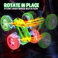 thumbnail image 6 of JoyStone Remote Control Car, 4WD RC Stunt Car with Headlights and Wheel Lights, Off-Road Cars Toy Gift for Boys Girls(Green), 6 of 10