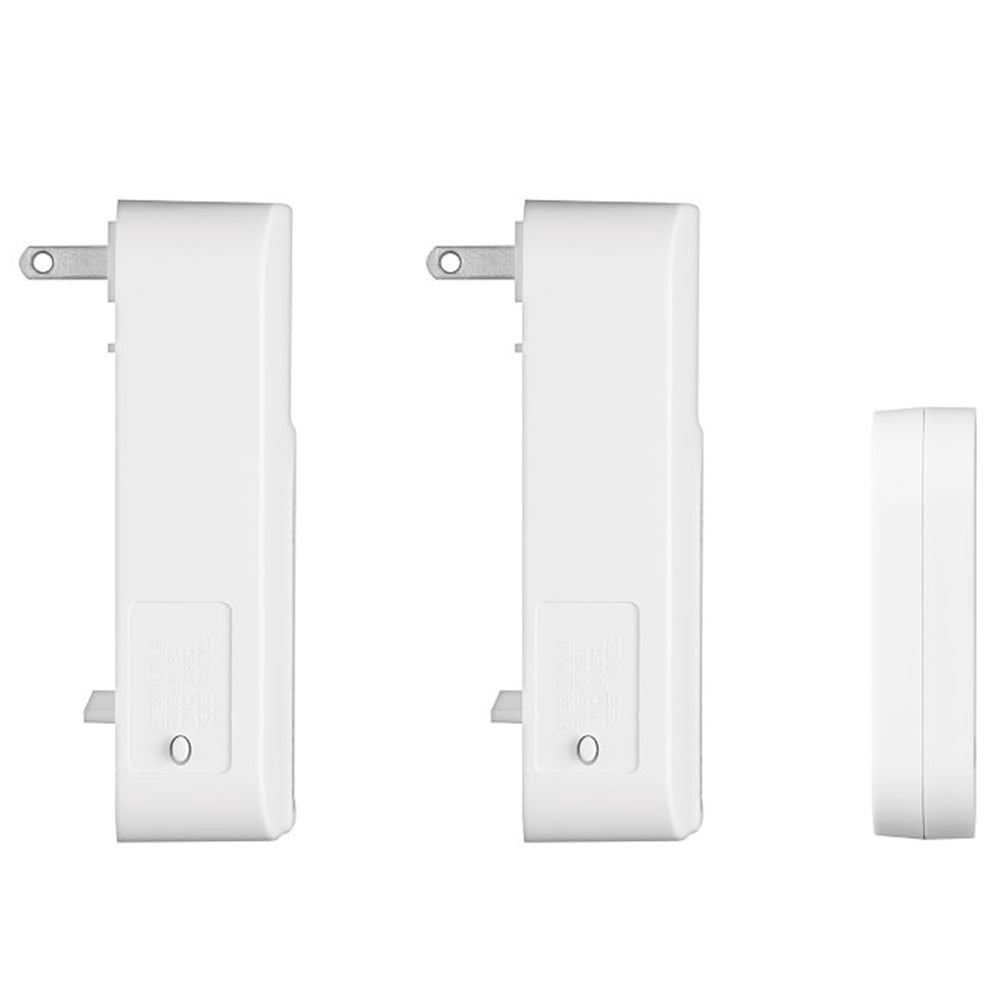 Heath Zenith Black/White Plastic Wireless Doorbell Kit