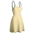 thumbnail image 4 of Pale Yellow Solid Background Slip Dress Dresses For Woman Fairy Dress, 4 of 6
