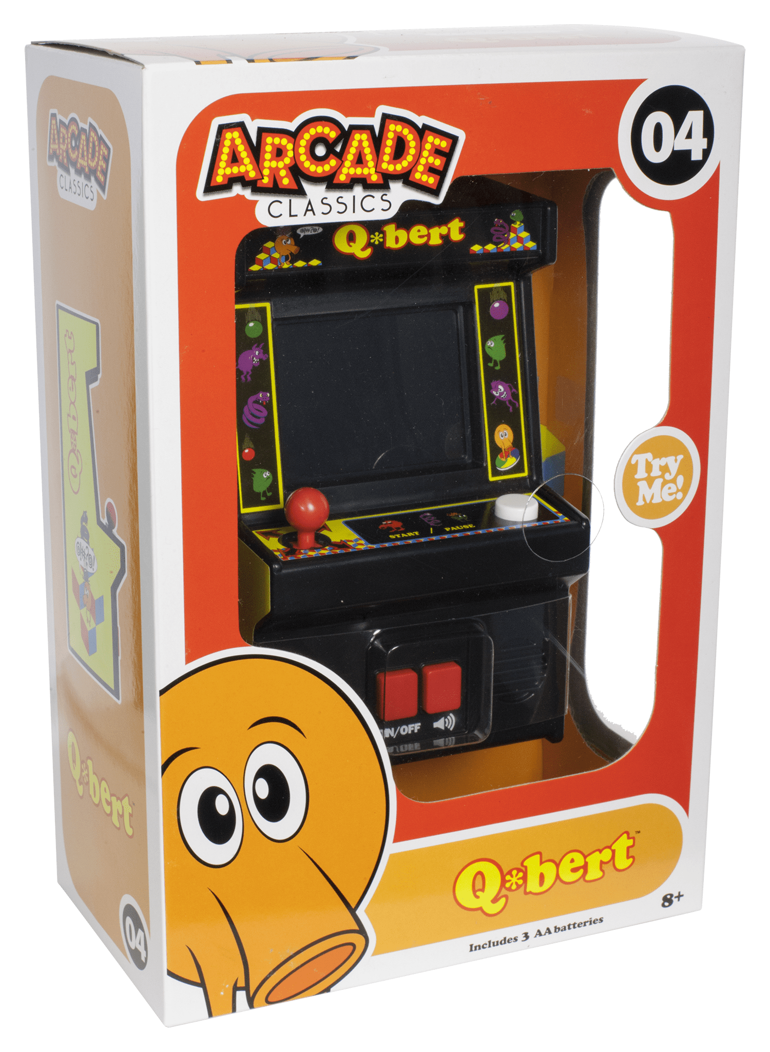 New in Box Q*bert Arcade Classics #04 Mini Arcade Game 