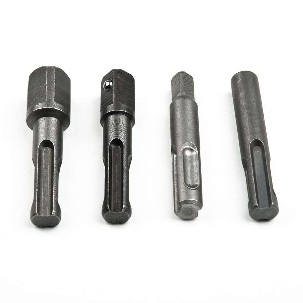 4pcs SDS Plus Hammer Drill Adapter Impact Driver Socket Hex Universal Bit Chuck Walmart