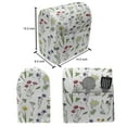 thumbnail image 4 of Floral Stand Mixer Cover, Various Endemic Wildflowers Botanical Spring Elements on a White Background, Kitchen Appliance Organizer Bag Cover with Pockets, 5 Quarts, Multicolor, by Ambesonne, 4 of 4