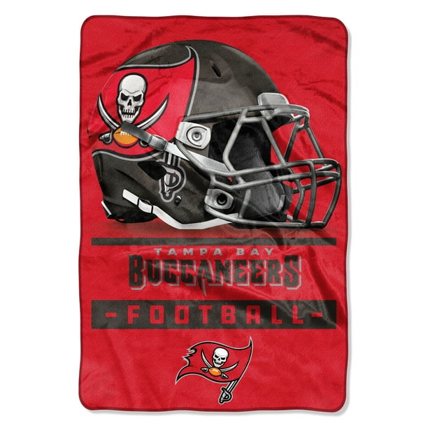 NFL Tampa Bay Buccaneers Sideline Oversized Micro Raschel 62" x 90" Throw Blanket, 1 Each