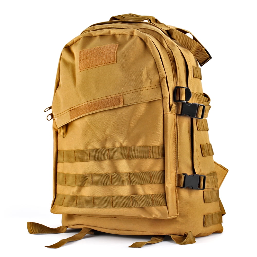 Flexzion Military Tactical Backpack (Desert Tan) Outdoor Camping