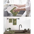 thumbnail image 5 of Easter Bunny Kitchen Dish Towels for Drying Dishes Set of 3, Spring Yellow Flowers Country Plants Green Waffle Weave Microfiber Hand Tea Bathroom Towels Quick Dry & Absorbent Towel 15.7x23.6, 5 of 7