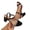 Black, variant on HomeDM Women's Block Heels Sandals Ankle Strap Open Toe Comfort Summer Dress Shoes Low Chunky Party Wedding Sandals, Beige Size 6.5