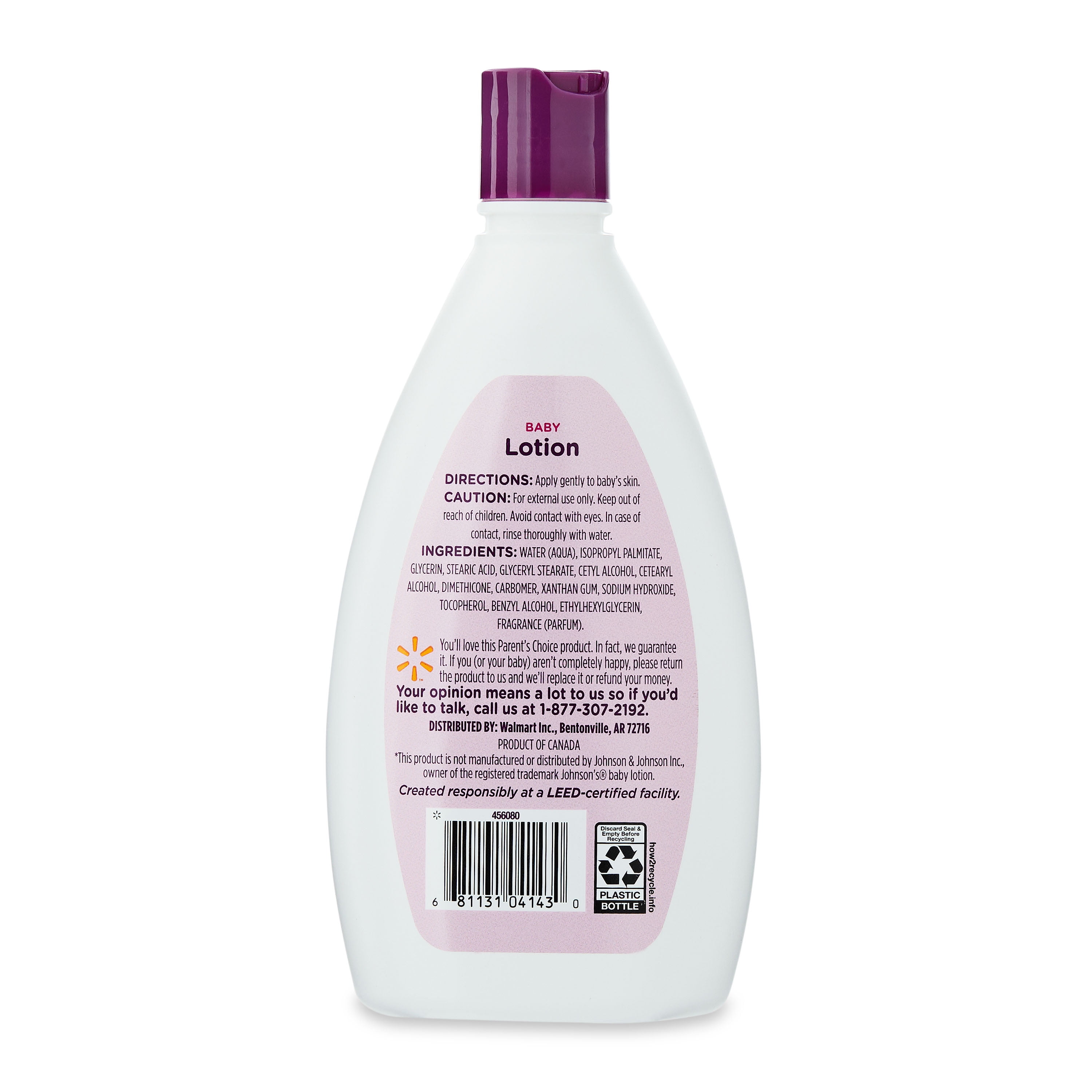 Parent's Choice Baby Lotion Soft Lavender 13.6 fl oz