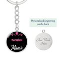 thumbnail image 2 of Dog Mom Keyring Tornjak Mama Circle Keychain Stainless Steel or 18k Gold, 2 of 12
