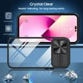 thumbnail image 4 of New Slide Camera Lens Protector Armor Case For iPhone 16 15 13 14 Plus 11 12 Pro Max For Magsafe Shockproof Bumpers Clear Cover Blue For iPhone 14 Plus, 4 of 6