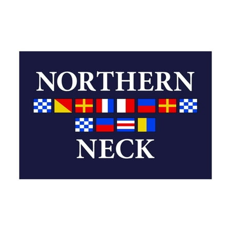 Northern Neck, Virginia - Nautical Flags Print Wall Art By Lantern (Best Towns In Northern Virginia)