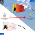 thumbnail image 1 of Gafas de sol fotocromáticas Unisex para ciclismo, lentes para bicicleta de montaña y carretera, UV400, para exteriores qiuyongming unisex, 1 of 2
