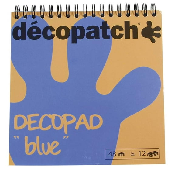 DecoPatch Paper DecoPad - Blue, 6" x 6"