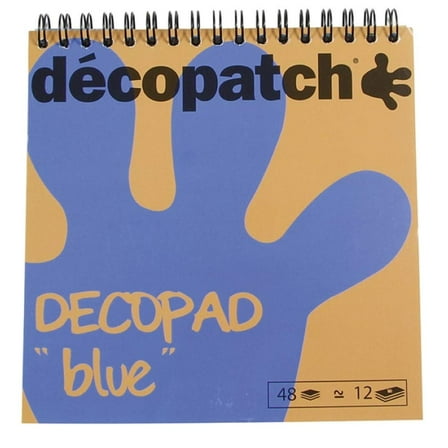 DecoPatch Paper DecoPad - Blue, 6" x 6"