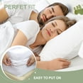 thumbnail image 3 of REGALWOVEN Twin Fitted Sheet Microfiber Bed Mattress Cover Deep Pocket, White, 3 of 6