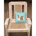thumbnail image 4 of Carolines Treasures BB3746PW1818 Shih Tzu Checkerboard Blue Fabric Decorative Pillow, 4 of 5