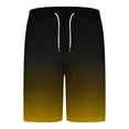 thumbnail image 5 of Miqool Men's Big & Tall Gradient Short Sets 2 Piece Outfits Summer Tracksuits Casual Short Sleeve T Shirt & Shorts with Pockets, 5 of 7