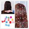 thumbnail image 4 of 100 Mini Pinzas para el Cabello Arco Iris Mini Pinza para el Cabello Pequeñas Pinzas para el Cabello de Plástico Trenzas para el Cabello Fabricante de Cuentas Ropa para la Cabeza Accesorios, 4 of 5
