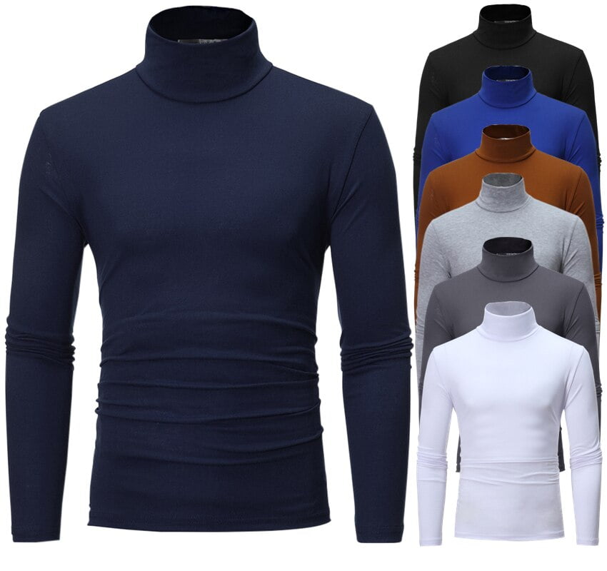 cotton roll neck mens