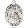 thumbnail image 3 of Extel Medium Oval Sterling Silver St. Lydia Purpuraria Medal, Made in USA, 3 of 10