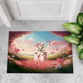 thumbnail image 4 of My Dog Is My Valentine Cute Poodle in Gift Box Doormat Poodles Dog Lover Gifts Idea Indoor Outdoor Welcome Mat - 3006, 4 of 5