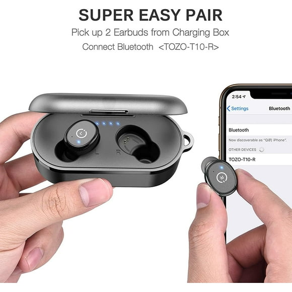Auriculares inalámbricos TOZO T10 Bluetooth 5.0 Negro