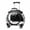 Black, variant on Aqzb Pet Trolley Case Clear Ventilation Holes Silent Wheels Convenient Portable Cats Dogs Backpack for Travel _Clearance Storage Holder