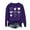Purple, variant on Erwazi Valentine Shirts for Women Love Heart Printed Valentines Sweatshirt Long Sleeve Crewneck Pullover Sweatshirts Tops