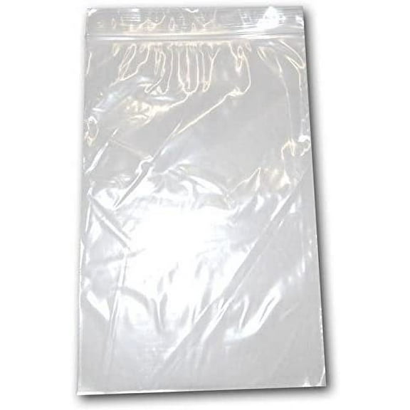 100 Poly Bag Zipper Resealable Plastic Shipping Bags 6" x 9"
