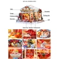 thumbnail image 2 of de DIY, exquisita miniatura con muebles, cubierta a prueba de polvo y movimiento de música, artesanal perfecto para CUTICAT mini casa de muñecas, 2 of 8