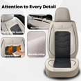 thumbnail image 4 of 2016 Honda FIT Single Car Seat Cover Universal Fit Auto Vehicle Seat Protector for Front Rear Left Right Seat, 4 of 9