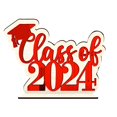 thumbnail image 4 of Lefu Graduation Party Decoration 2024 Graduation Table Wooden Centerpieces Sign Party, 4 of 9