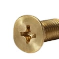 thumbnail image 5 of 10 Uds. Tornillos de cabeza plana de latón M6 * 12 tornillos de máquina de cabeza avellanada Phillips de latón, 5 of 5