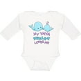 thumbnail image 3 of Inktastic My Yaya Whale-y Loves Me Boys or Girls Long Sleeve Baby Bodysuit, 3 of 5