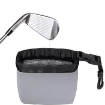 YXMEIGUO Golf Club Cleaner Pouch, Golf Ball Cleaning Bag, Waterproof Golf Ball Cleaner Pouch with Detachable Clip, Quick Dirt Grass Removal, Golf Accessories for Golfers