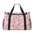 thumbnail image 1 of Fotbe Orchids Flowers Bolsa de Viaje con Estampado, Bolsa de Fin de Semana para Mujer con Compartimento para Zapatos, Bolsa de Gimnasio con Bolsillo Húmedo, 1 of 7