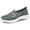 Green, variant on Women Casual Shoes Embroidered Mesh Upper Soft Non Slip Sole Slip On Flat Shoes Stylish Comfortable Footwear For Daily Wear ,Us Size:8