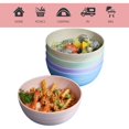 thumbnail image 2 of Djiypn Wheat Straw Cereal Bowls, Microwave & Dishwasher Safe Kitchen Bowls for Cereal, Snack, Rice, Soup and Salad, 24oz (2Pack-Purple), 2 of 8