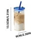 thumbnail image 3 of Taza de café de cristal de 350 ml, vajilla transparente elegante para té con leche y café, taza resistente a choques térmicos duradera, fácil de limpiar tanto en casa como en la oficina, 3 of 7
