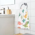 thumbnail image 5 of Cartoon Dinosaur Pattern Bath Towel 100% Cotton Soft Thick High Absorbency Hand Face Towel Single Pack 16x28in, 5 of 7