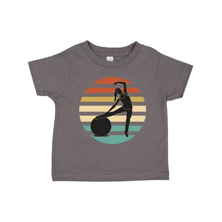 

Inktastic Pilates Fitness Retro Exercise Gift Toddler Toddler Girl T-Shirt