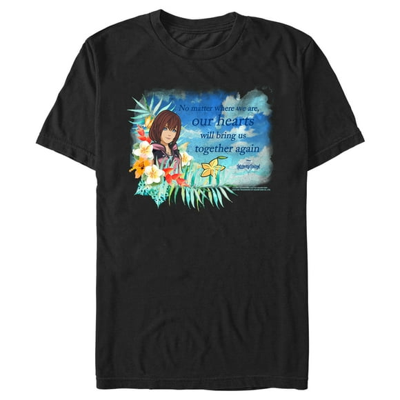 Men's Kingdom Hearts 3 Our Hearts Will Bring Us Together Again  T-Shirt - Black - 3X Large
